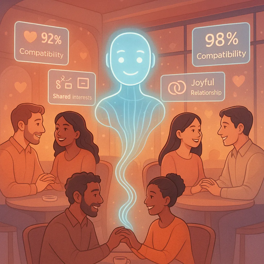 How can AI help couples find a happy, long-lasting partner for dating and marriage?